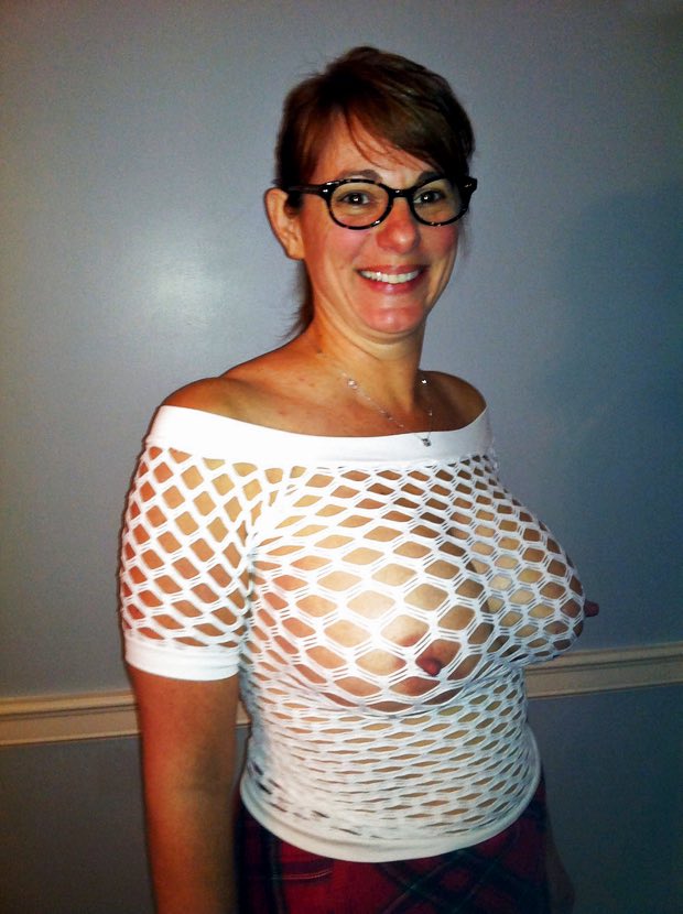 Glasses amateur mom subway